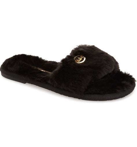 shop michael kors slides|Michael Kors bedroom slippers.